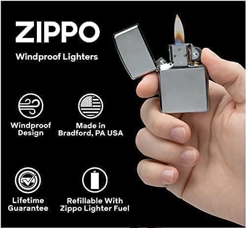 Personalized Zippo Playboy Windproof Lighter Free Engraving - Christmas, Halloween & Valentines Day Gift (Gold)