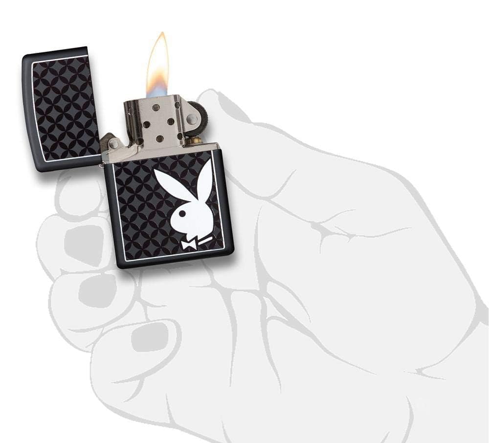 Personalized Zippo Playboy Windproof Lighter Free Engraving - Christmas, Halloween & Valentines Day Gift (Gold)