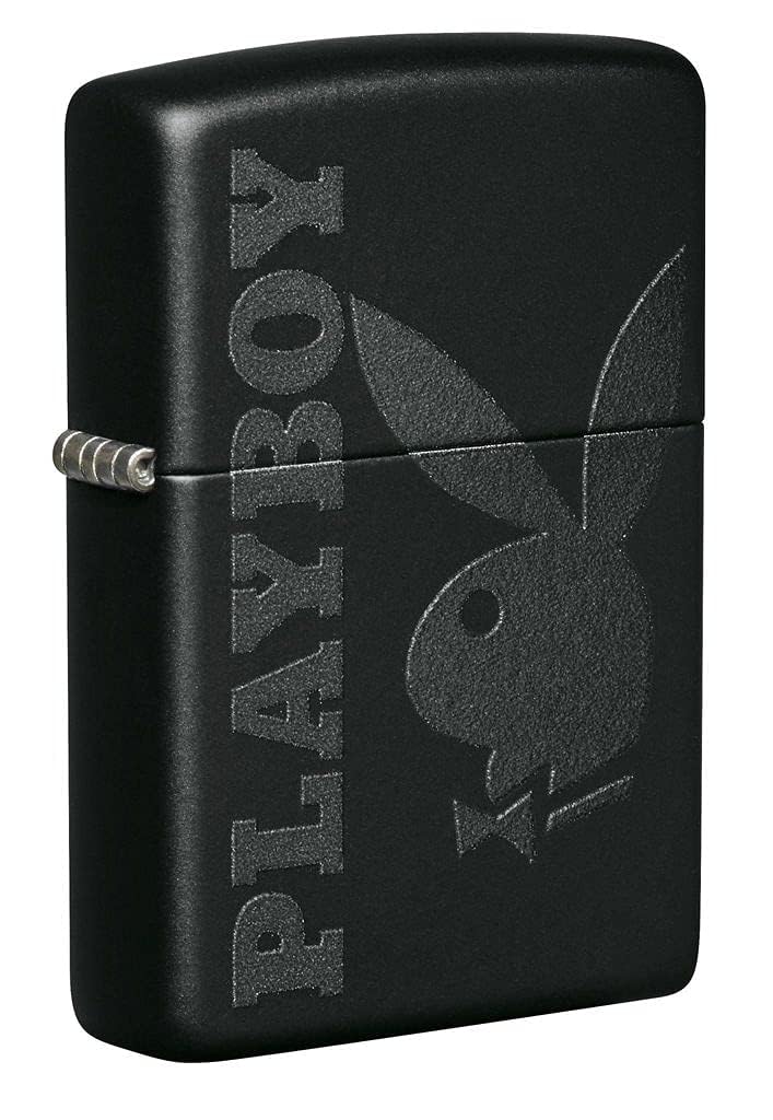 Personalized Zippo Playboy Windproof Lighter Free Engraving - Christmas, Halloween & Valentines Day Gift (Gold)