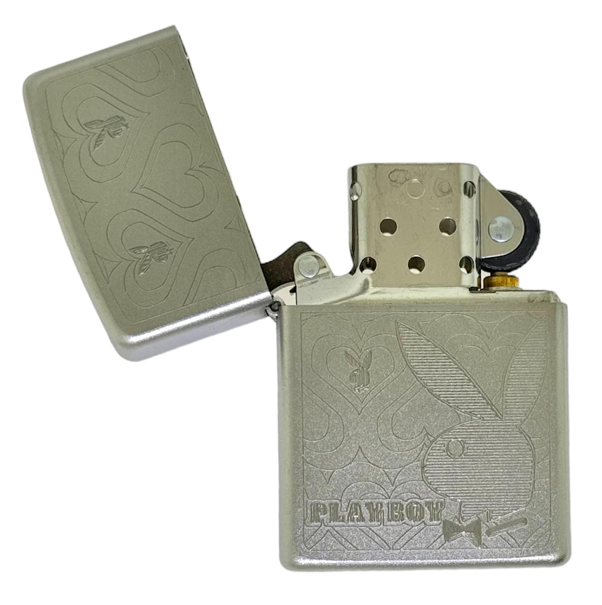 Personalized Zippo Playboy Windproof Lighter Free Engraving - Christmas, Halloween & Valentines Day Gift (Gold)