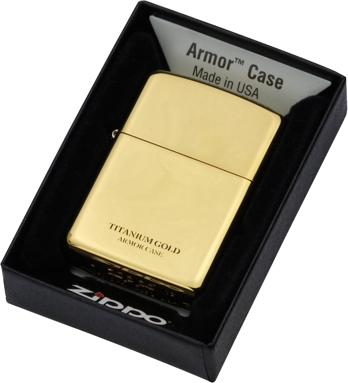 ZIPPO Lighter Armor Titanium Coating Gold 16-Gott