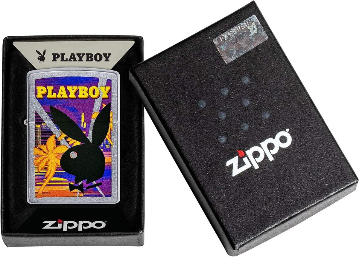 Personalized Zippo Playboy Windproof Lighter Free Engraving - Christmas, Halloween & Valentines Day Gift (Gold)