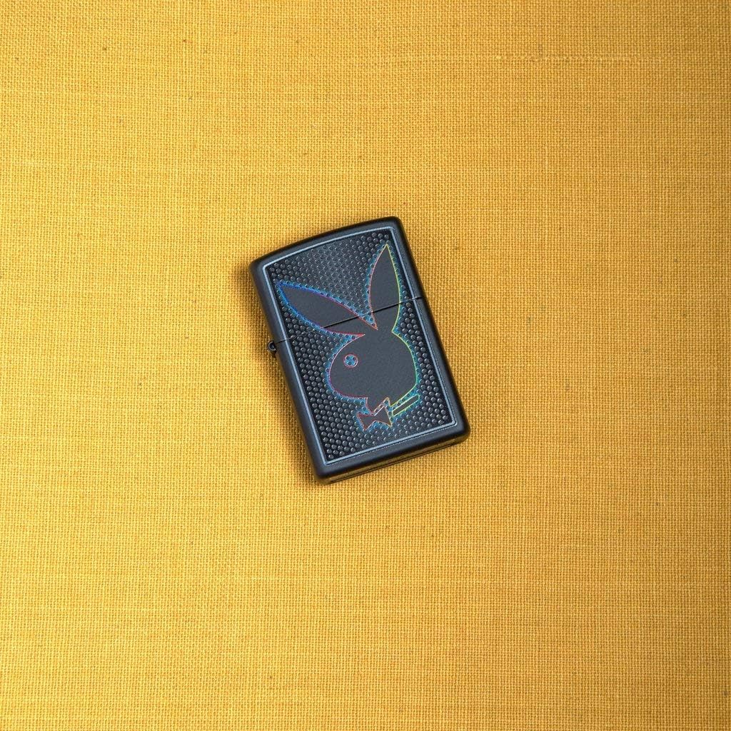 Personalized Zippo Playboy Windproof Lighter Free Engraving - Christmas, Halloween & Valentines Day Gift (Gold)