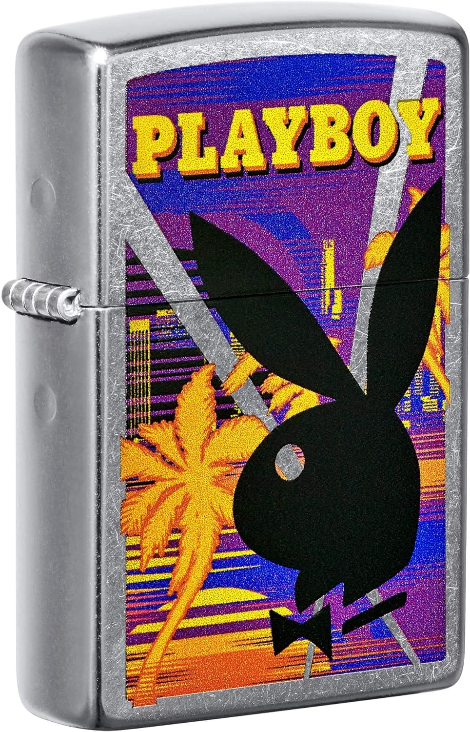 Personalized Zippo Playboy Windproof Lighter Free Engraving - Christmas, Halloween & Valentines Day Gift (Gold)